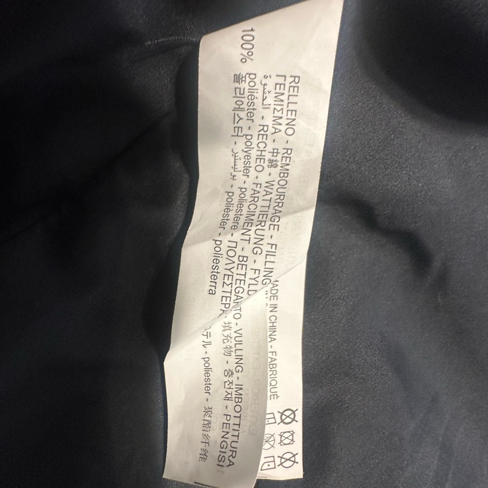 Zara Black Hooded Puffer Vest Size 13-14 - Picture 7 of 8